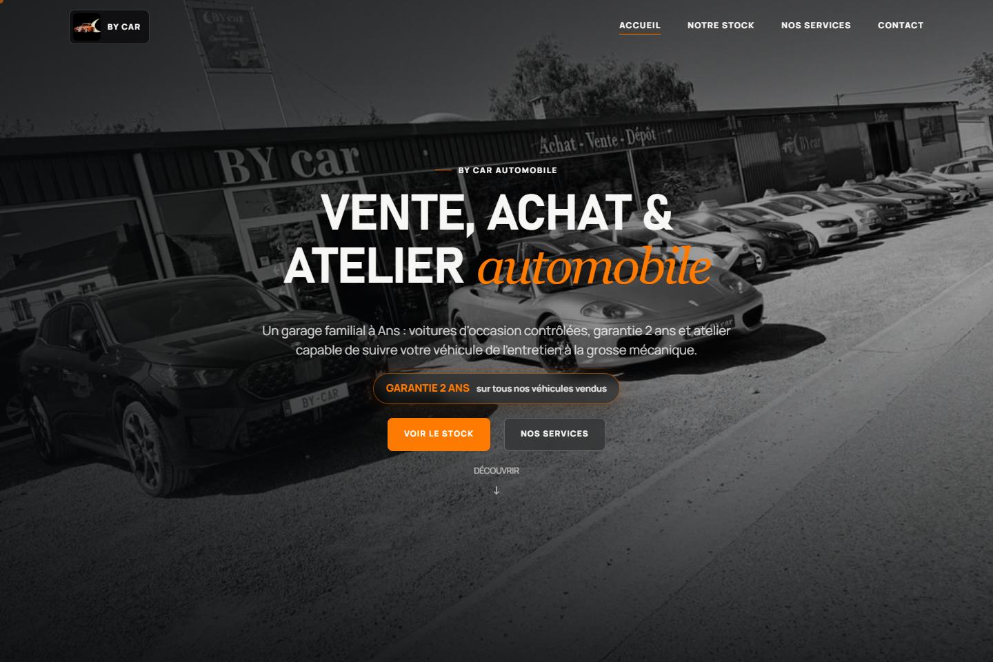Aperçu du site BY CAR